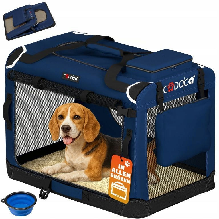 CARRYING BAG TRANSPORTER FOR CAT DOG L 70x52x50 Blue Packaging status original