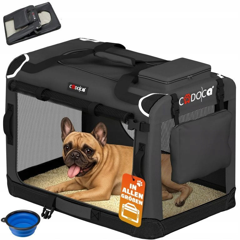 CARRYING BAG TRANSPORTER FOR CAT DOG M 60x42x44 Anthracite Packaging status original
