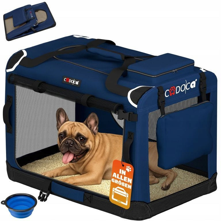 CARRYING BAG TRANSPORTER FOR CAT DOG M 60x42x44 Blue Packaging status original