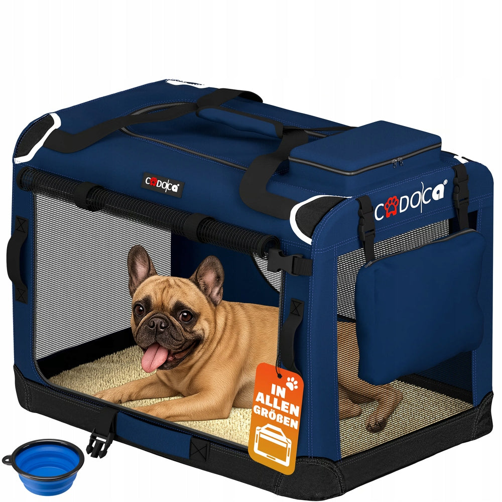 CARRYING BAG TRANSPORTER FOR CAT DOG M 60x42x44 Blue
