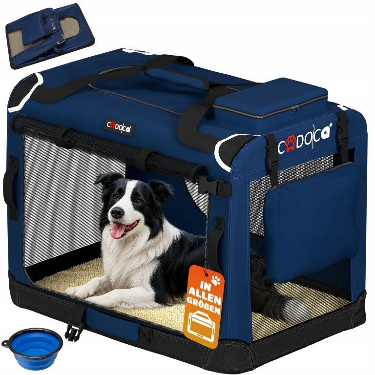 CARRYING BAG TRANSPORTER FOR CAT DOG XL 82x58x58 Blue Packaging status original