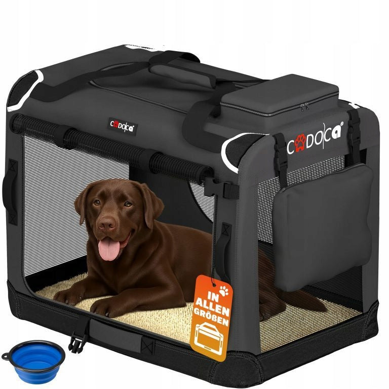 CARRYING BAG TRANSPORTER FOR CAT DOG XXL 90x61x65 Anthracite