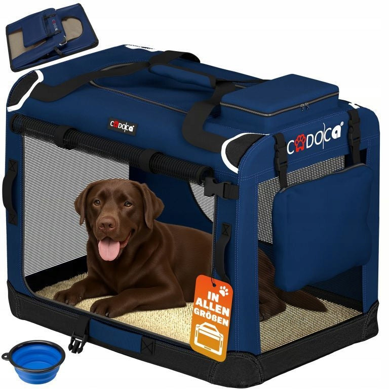 CARRYING BAG TRANSPORTER FOR CAT DOG XXL 90x61x65 Blue Packaging status original