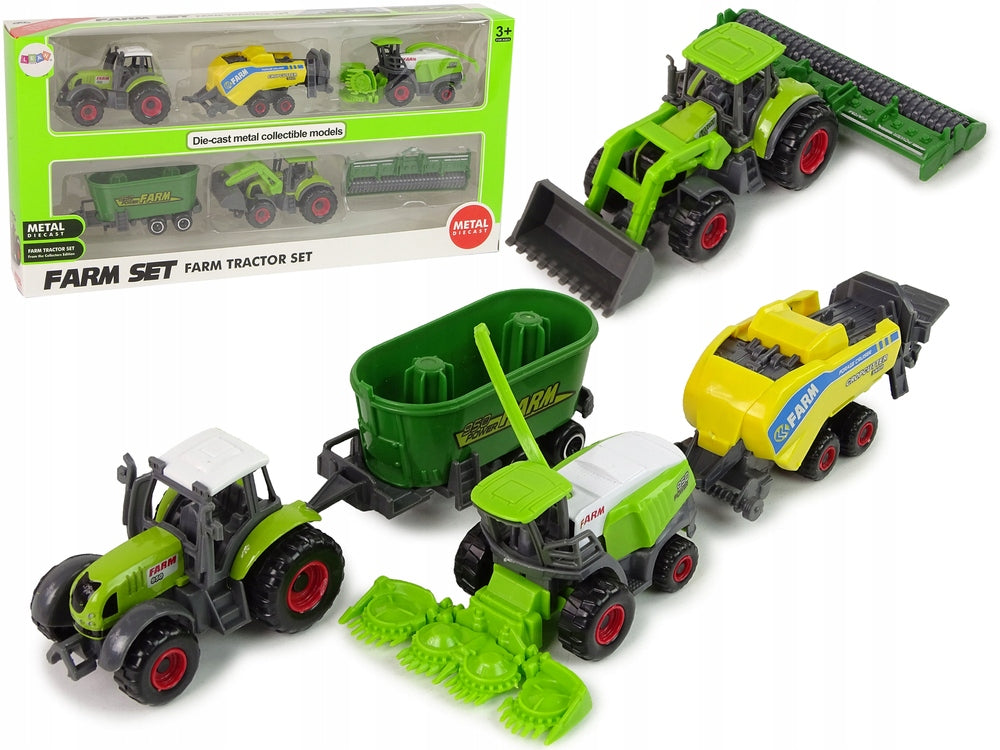 CARS METAL AGRICULTURAL VEHICLES METAL 5 PCS.