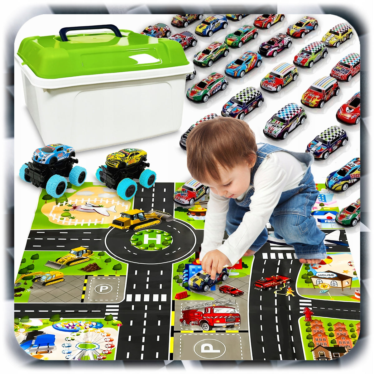 CARS RESORAKI CARS DRIVE METAL +CASE +BOARD SET 52PCS Packaging status original