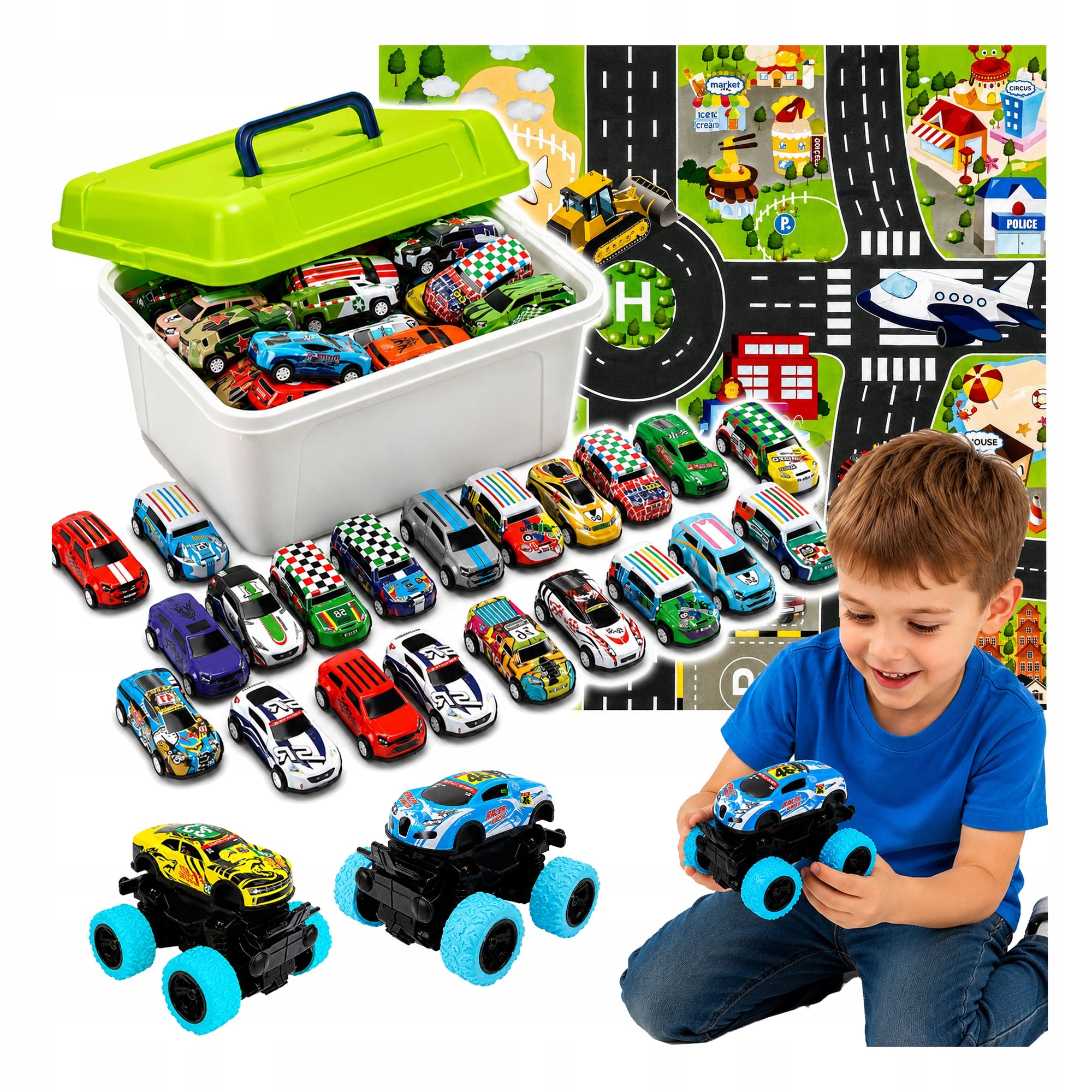 CARS RESORAKI CARS DRIVE METAL +CASE +BOARD SET 52PCS