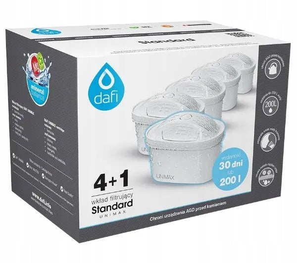 CARTRIDGE WATER FILTER FOR JUG DAFI UNIMAX ORIGINAL 5 PIECES