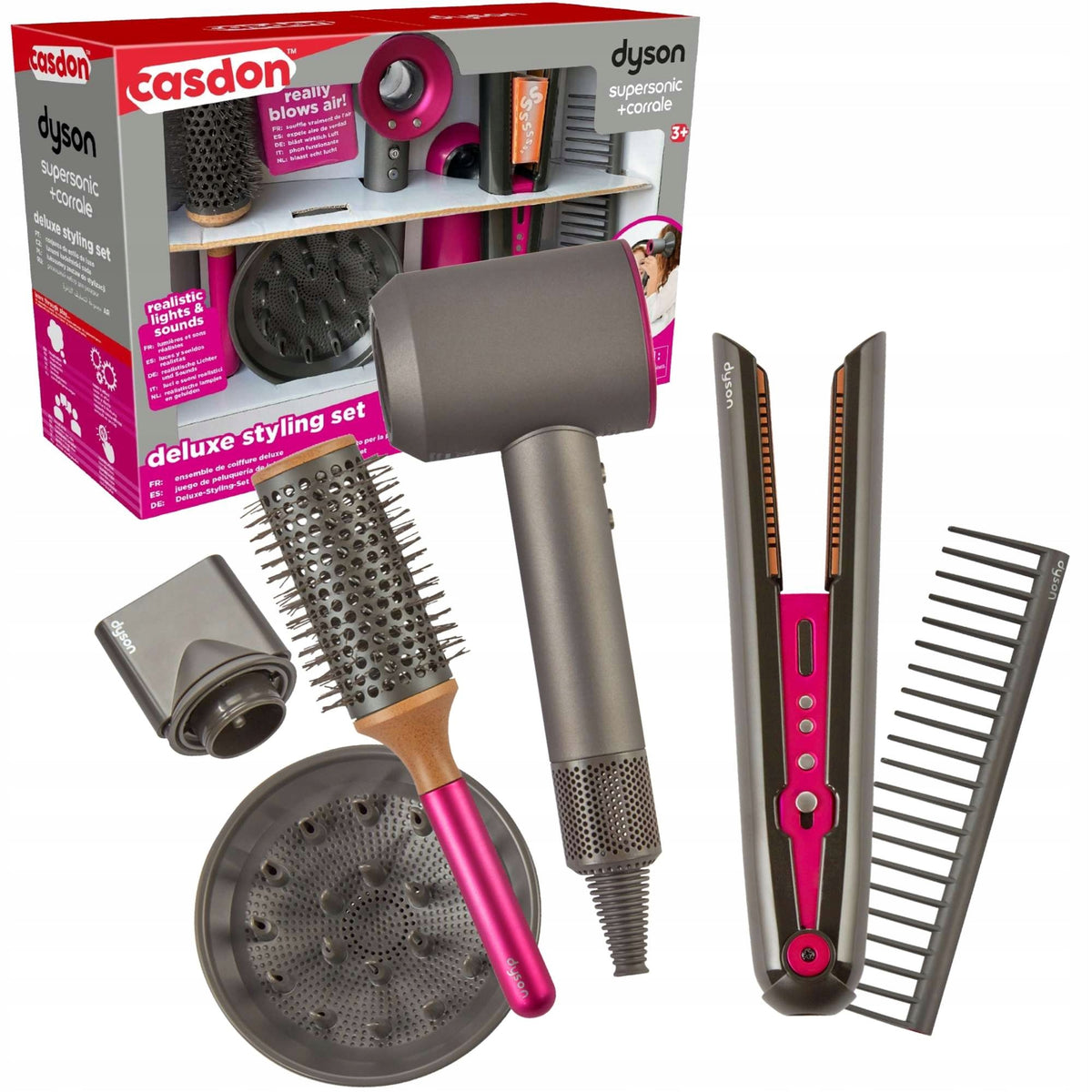 CASE HAIRDRESSER SET DYSON FOR GIRLS Brand Casdon