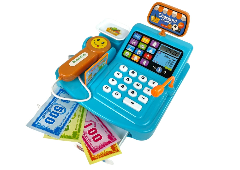 CASH REGISTER COIN SCALE BATTERY-OPERATED SCANNER `TOY FOR CHILD SOUND Packaging status original