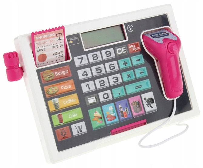 CASH REGISTER FLAT FOR CHILDREN SCANNER CALCULATOR Manufacturer code P0336