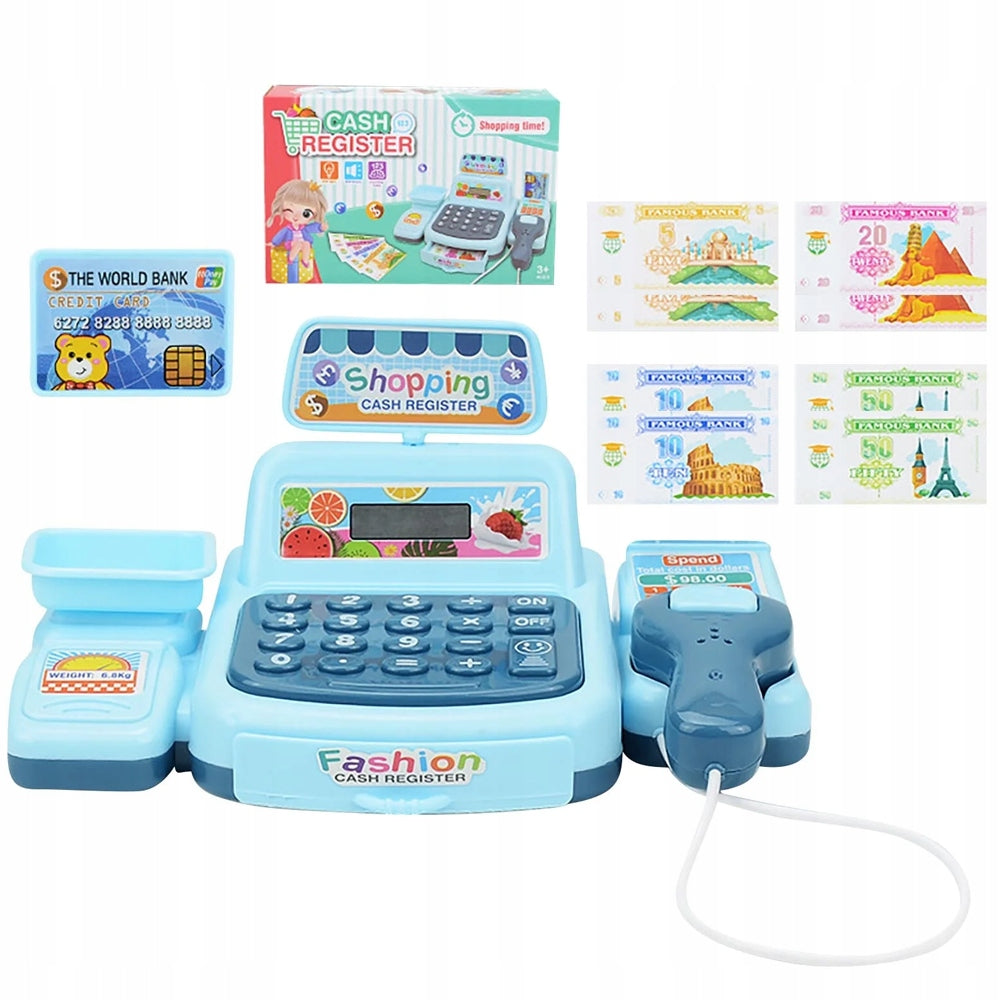 CASH REGISTER FOR CHILDREN INTERACTIVE SHOP EDUCATIONAL SCANNER Packaging status original