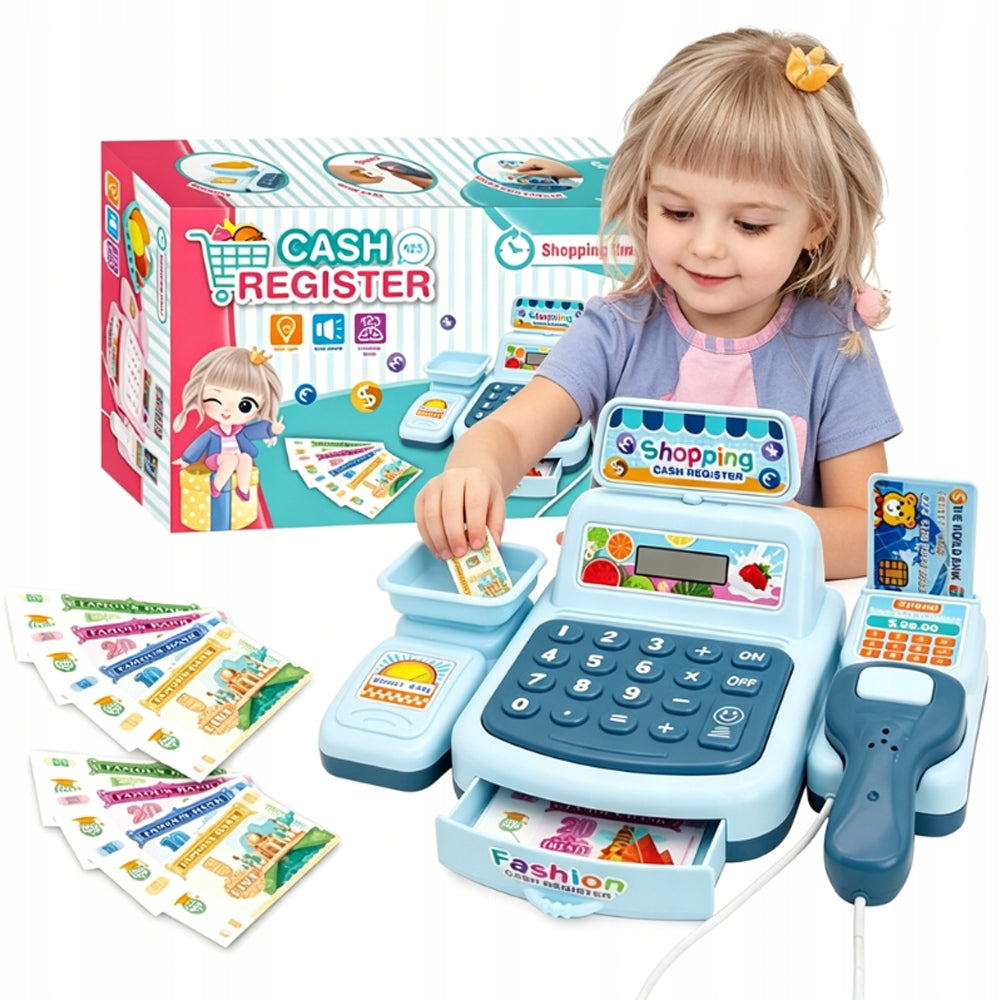 CASH REGISTER FOR CHILDREN INTERACTIVE SHOP EDUCATIONAL SCANNER