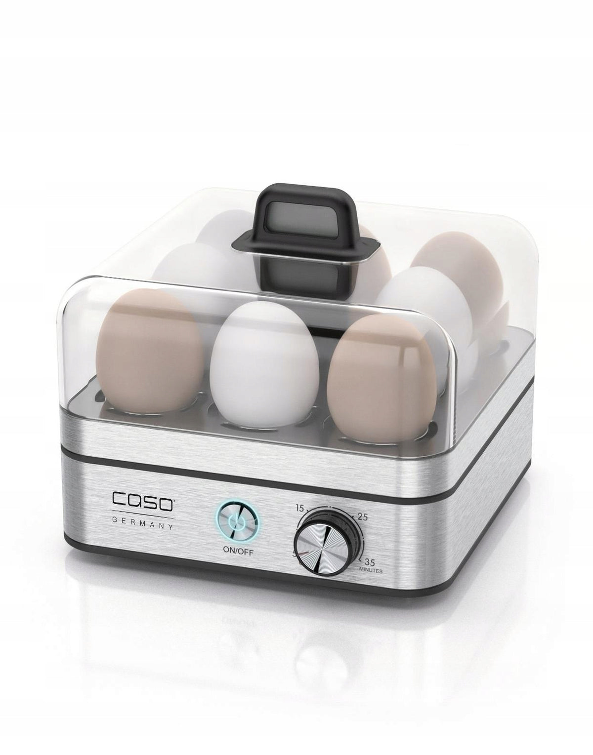 CASO DESIGN E9 for 8 eggs egg cooker automatic Dominant color silver/gray