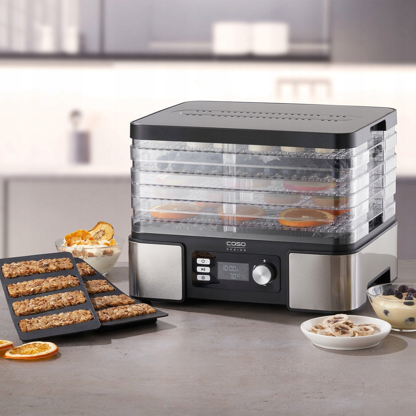 CASO DH 450 dehydrator dryer for fruits, vegetables, mushrooms Brand CASO Design