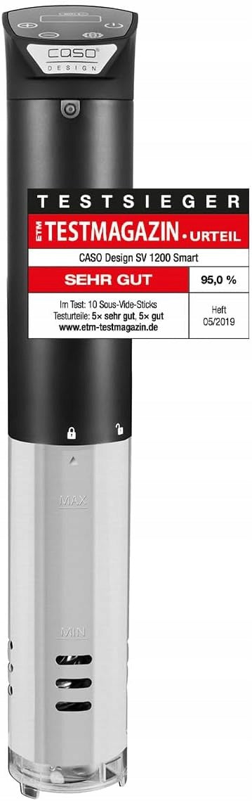 CASO SV 1200 SMART SOUS VIDE GARER 1200W APPLICATION CASO CONTROL
