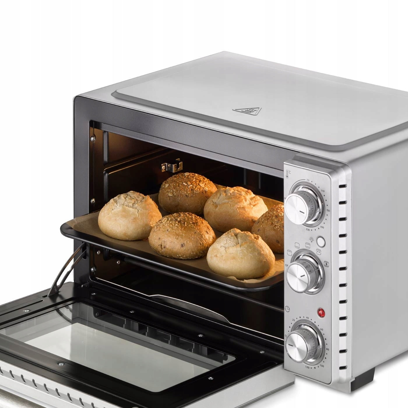 CASO TO 26 SilverStyle Mini Electric Oven 1650W, 26L Packaging status original