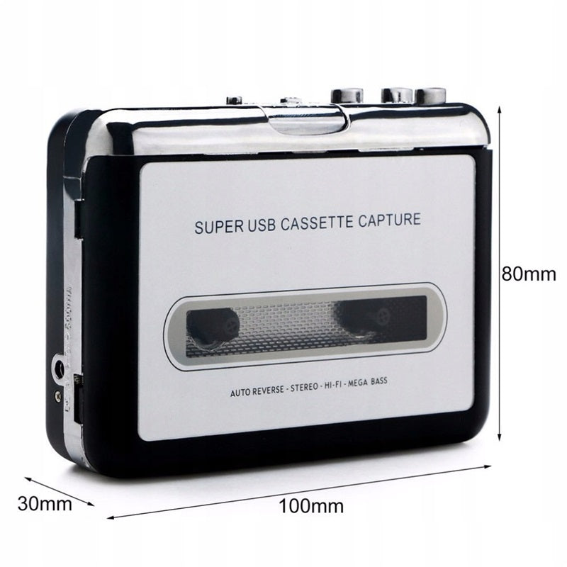 CASSETTE PLAYER TAPE RECORDER WALKMAN CONVERTER USB MP3 VINTAGE HEADPHONES Brand no brand