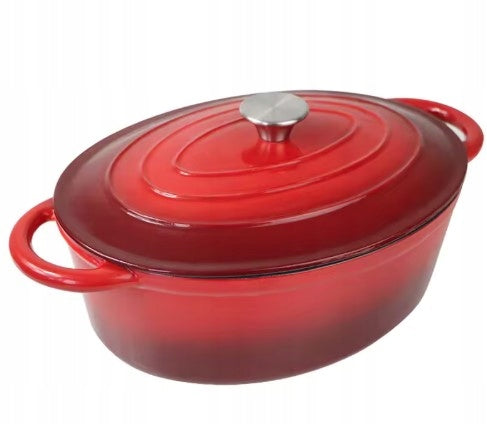 CAST IRON Enameled 4 L Deep Gooseberry with Lid INDUCTION GAS Manufacturer code 7711