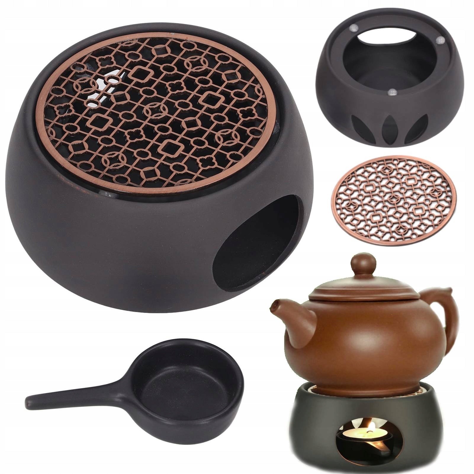 CAST IRON HEATER FOR JUG INFUSERS BLACK