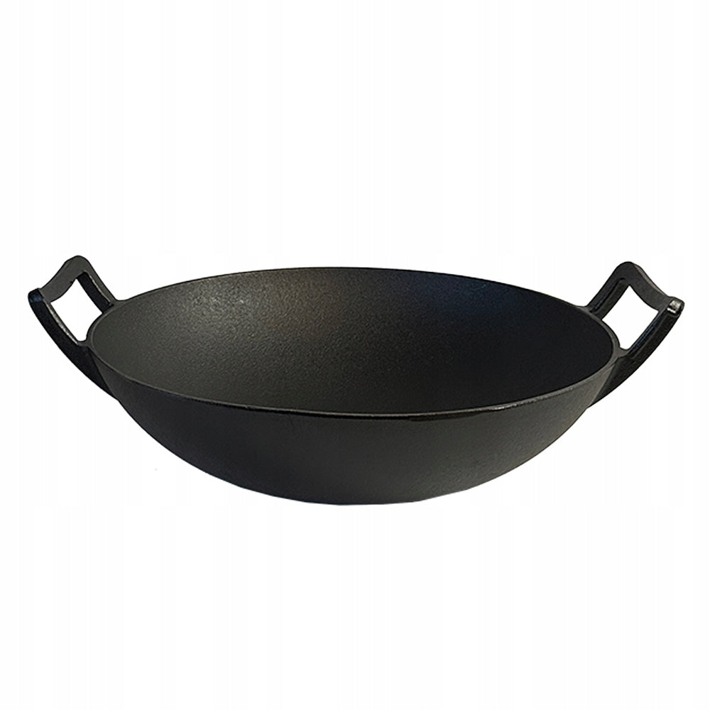 CAST IRON WOK LARGE FOR INDUCTION COOKER FIREPLACE CAST IRON PAN 36 CM Brand no brand