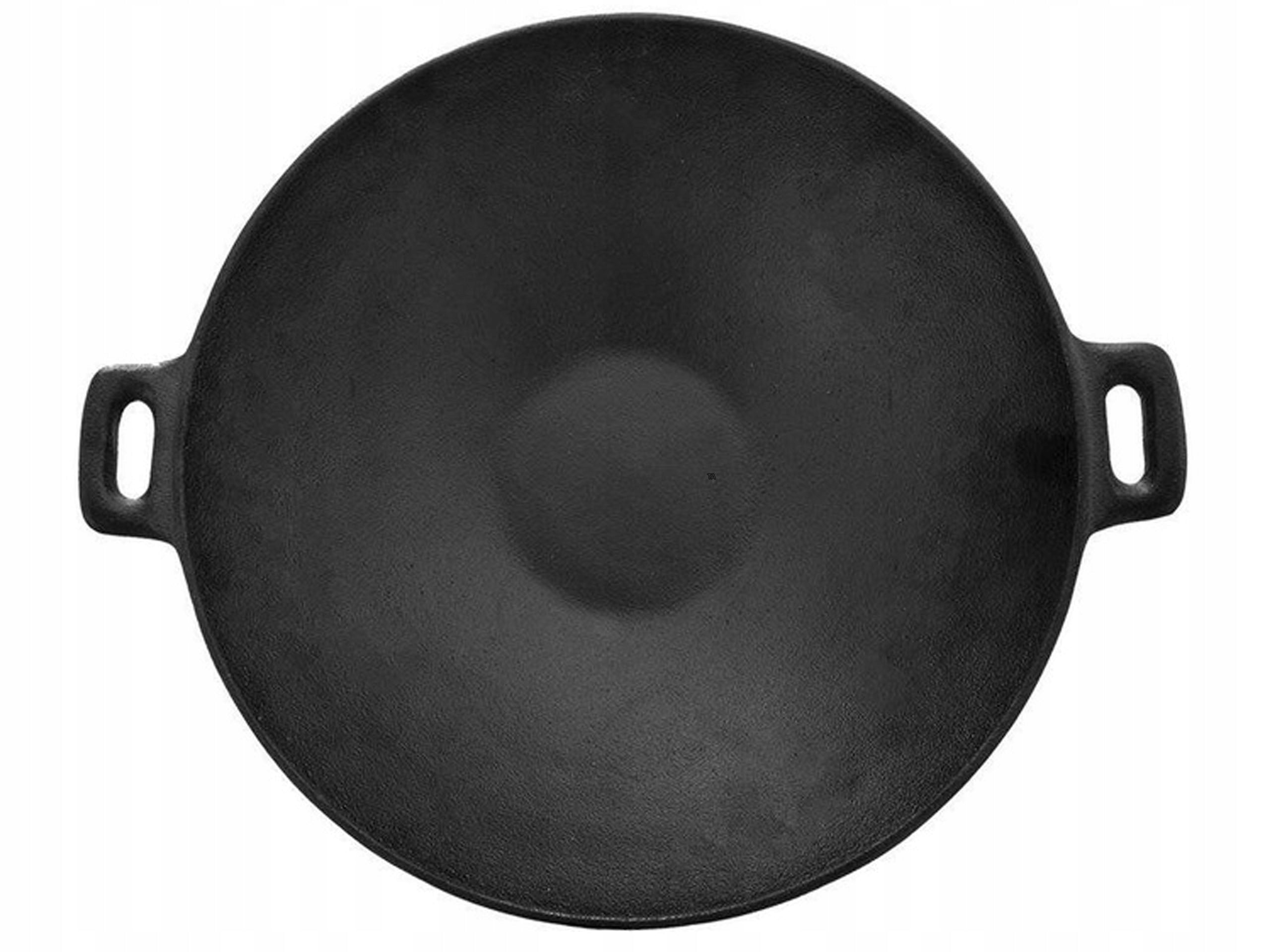 CAST IRON WOK PAN LARGE CHINESE ASIAN 30 CM Diameter 30 cm