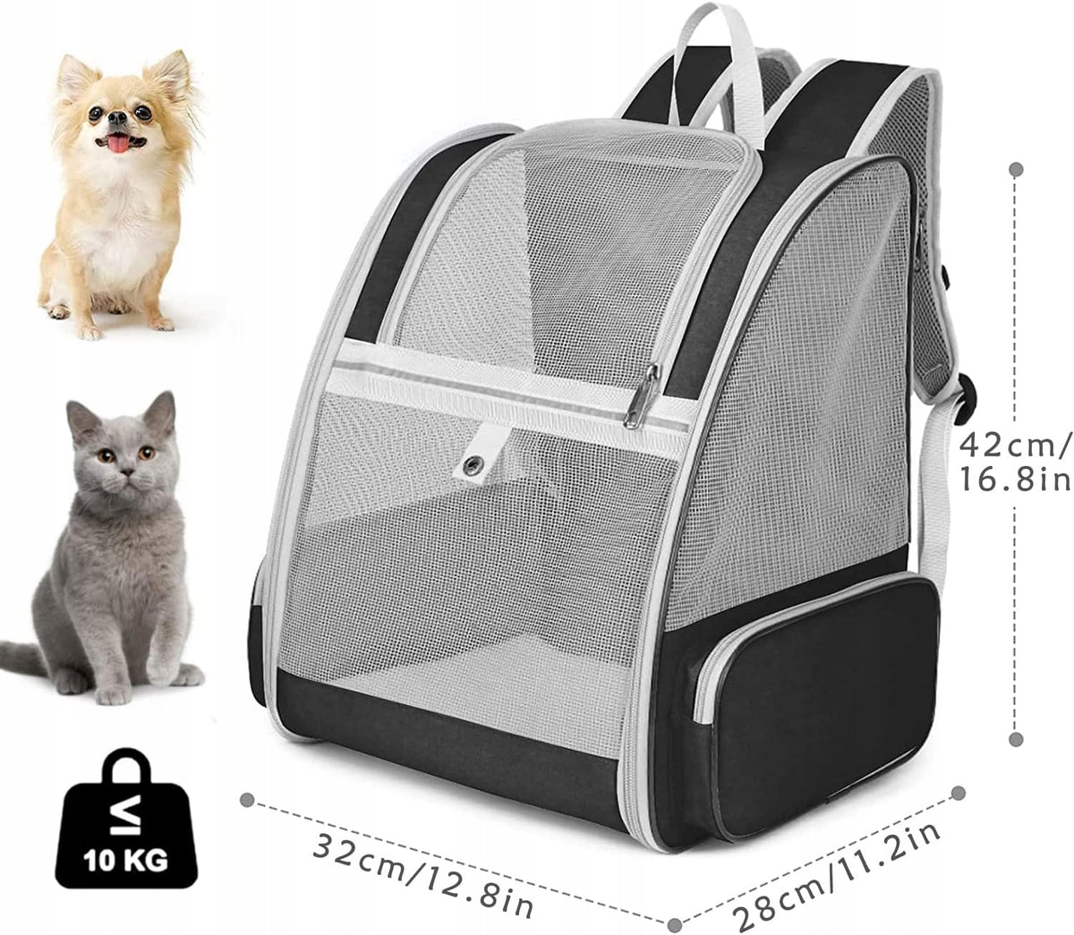 CAT AND DOG BACKPACK TRANSPORT FOLDING TRAVEL UP TO 10 KG EAN (GTIN) 5907092555607