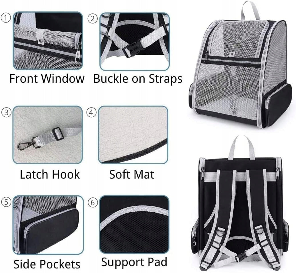CAT AND DOG BACKPACK TRANSPORT FOLDING TRAVEL UP TO 10 KG Manufacturer code torba dla psa1