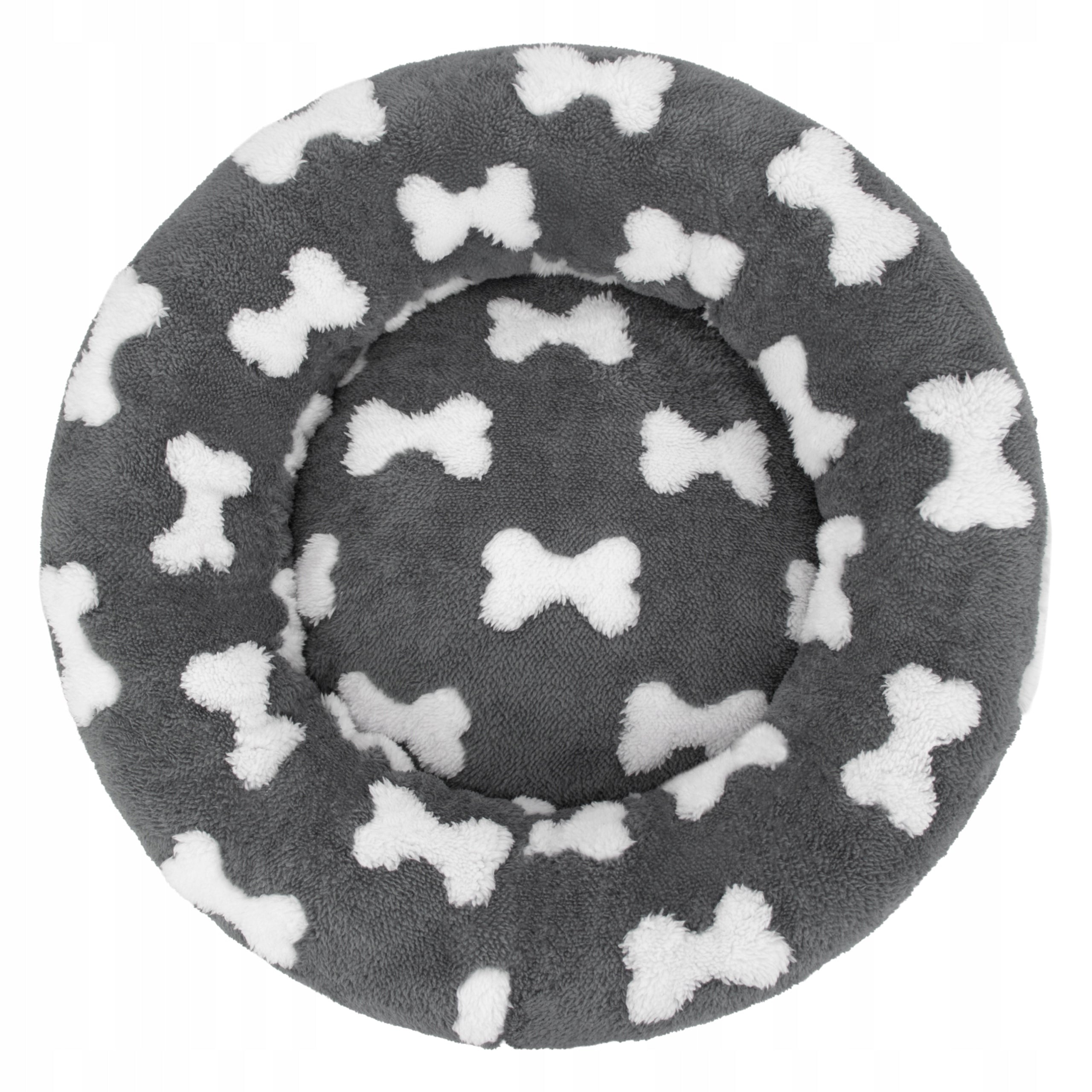 CAT AND DOG BED ROUND 55 CM SOFT ENVELOPING FURRY ANKLES Trade name Legowisko DOGGURU NALA 55 cm Ciepłe Miękkie Posłanie Otulające Futerko Kostki