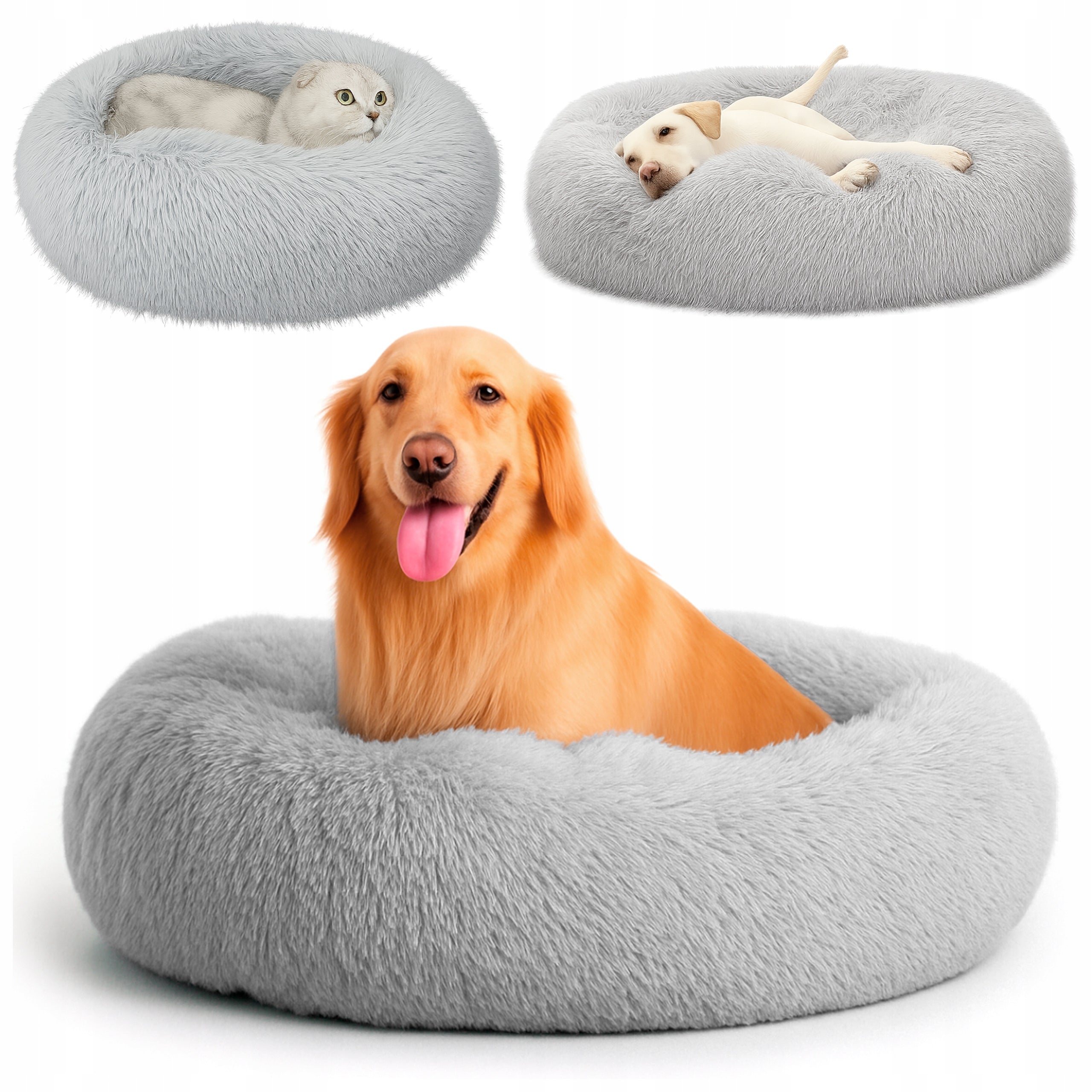 CAT DOG BED HAIRY SOFT BED WATERPROOF PILLOW