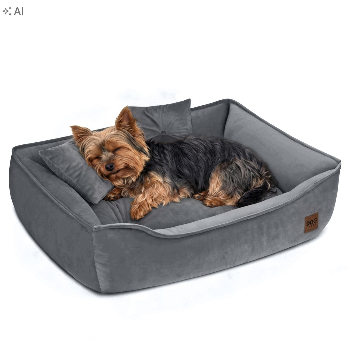 CAT DOG BED VELVET LUX COUCH PREMIUM 70x50 CM made in Poland Packaging status original