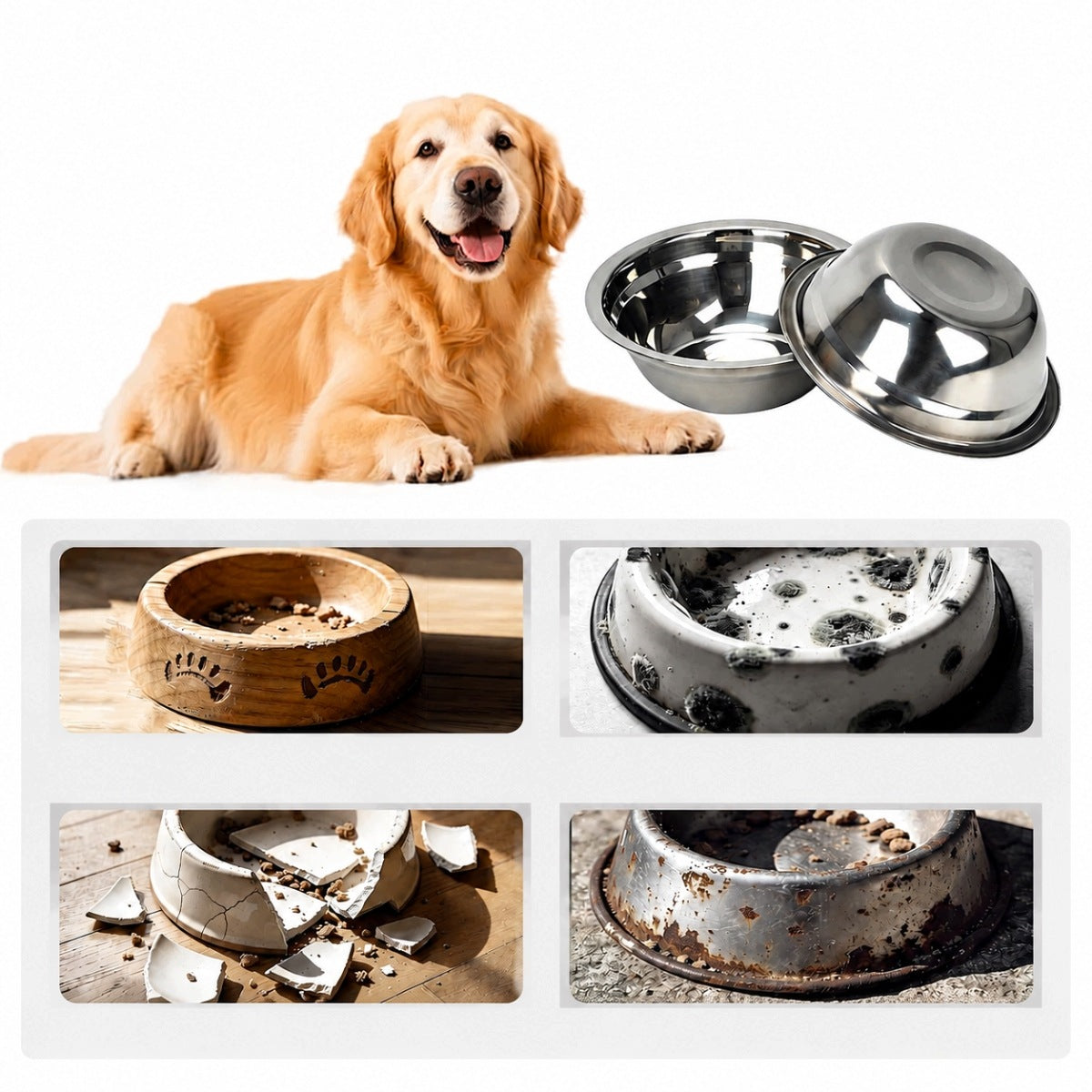 CAT DOG BOWL STAND BAMBOO NON-SLIP 15° INCLINE Manufacturer code 4016707210556