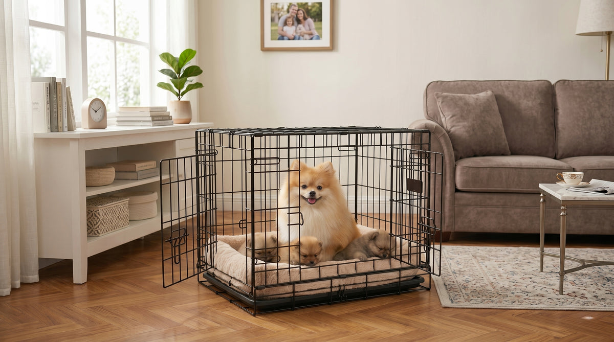 CAT DOG CAGE METAL KENNEL ANIMAL TRANSPORTER 61,5x44x52 cm M Packaging status original