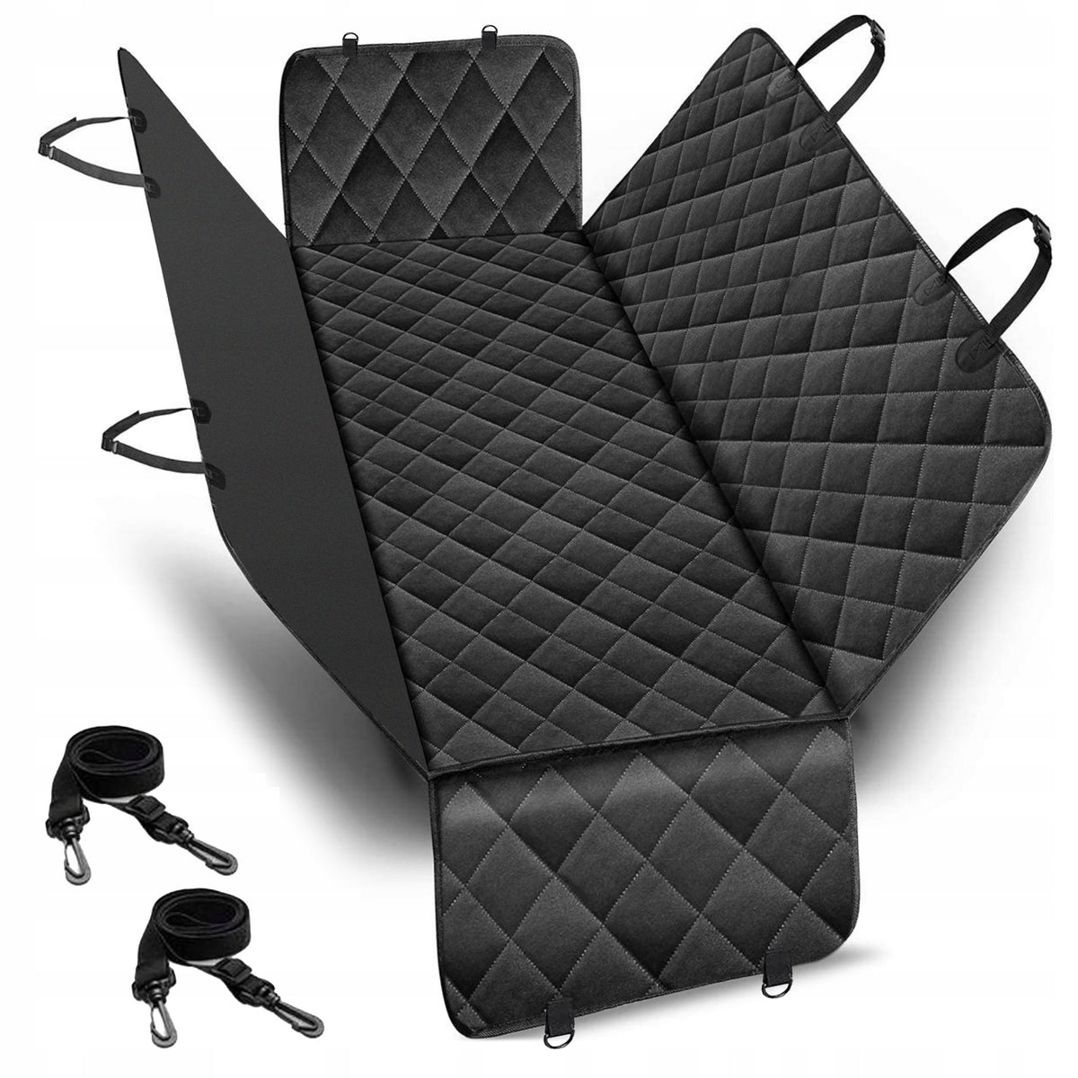 CAT DOG CAR MAT SEAT COVER REAR STRAPS + BUCKLES