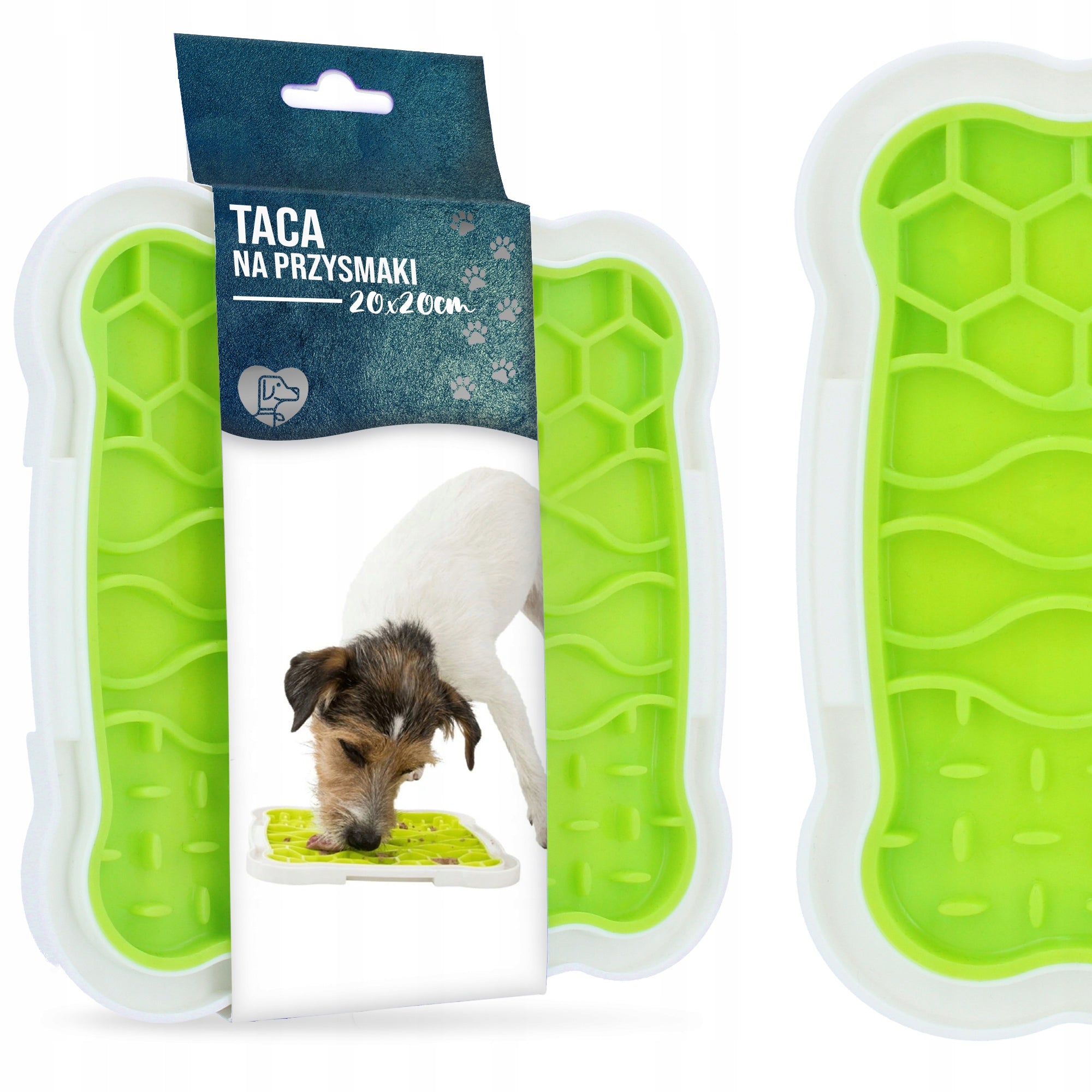 CAT DOG FOOD SLOWING MAT 20x20 cm LICKING TRAY TREATS Dog BM