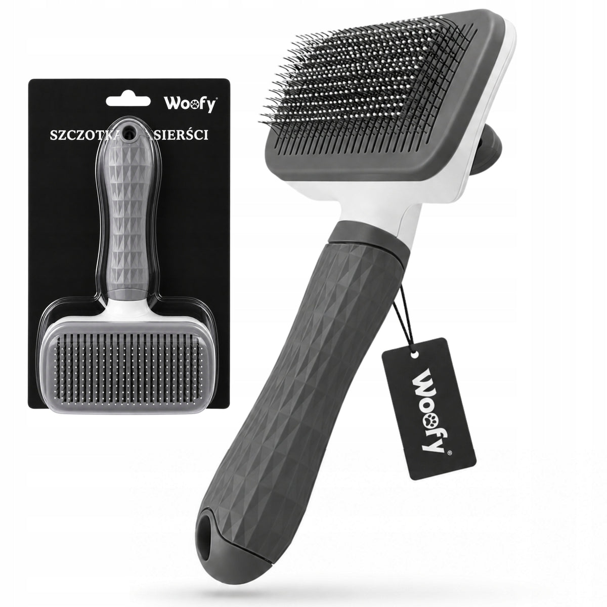 CAT DOG HAIR BRUSH SELF-CLEANING CARDED COMB TRIMMER
