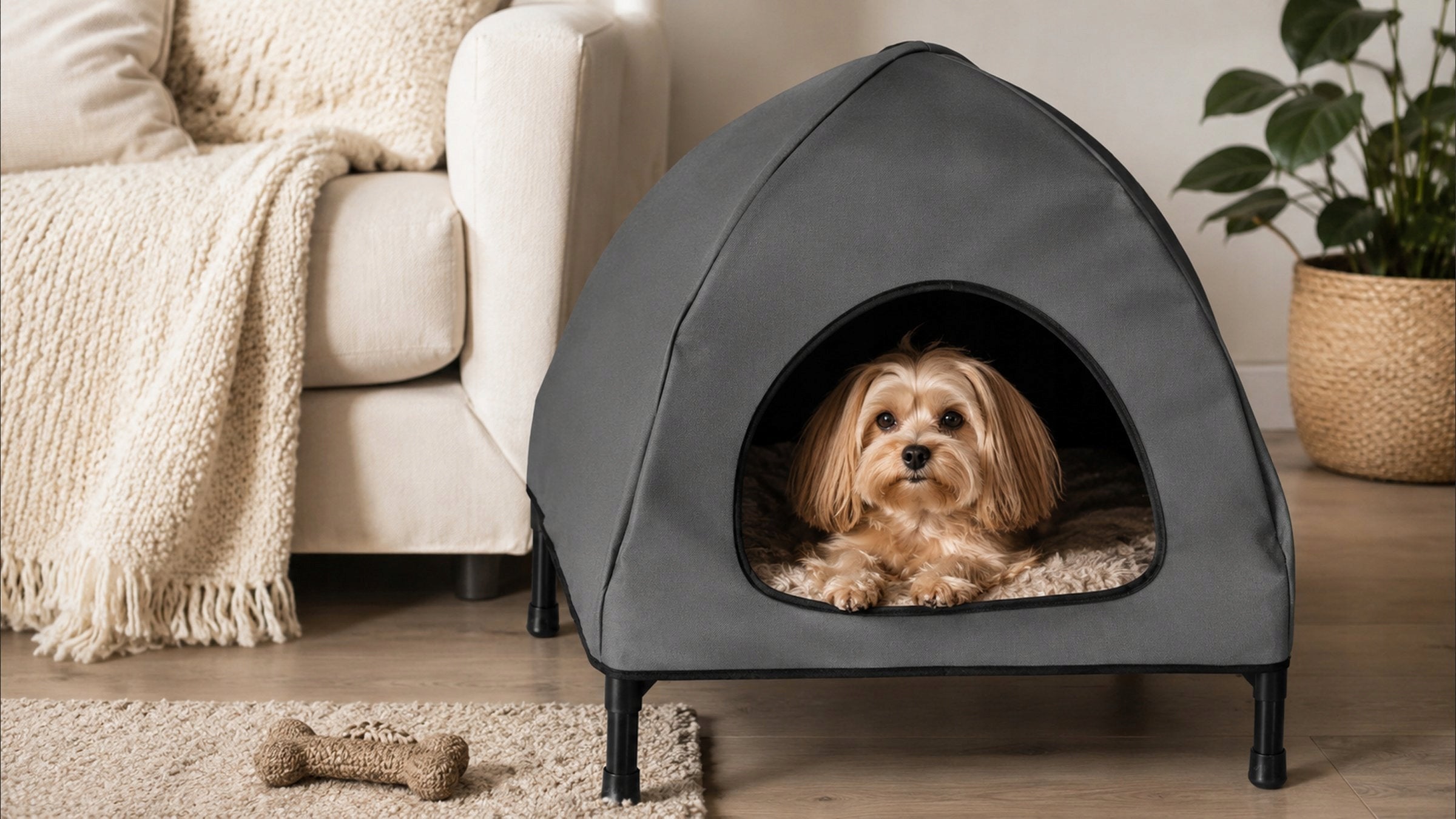 CAT DOG HOUSE TOURIST TENT TRAVEL BED 60x54x44 CANOPY Packaging status original