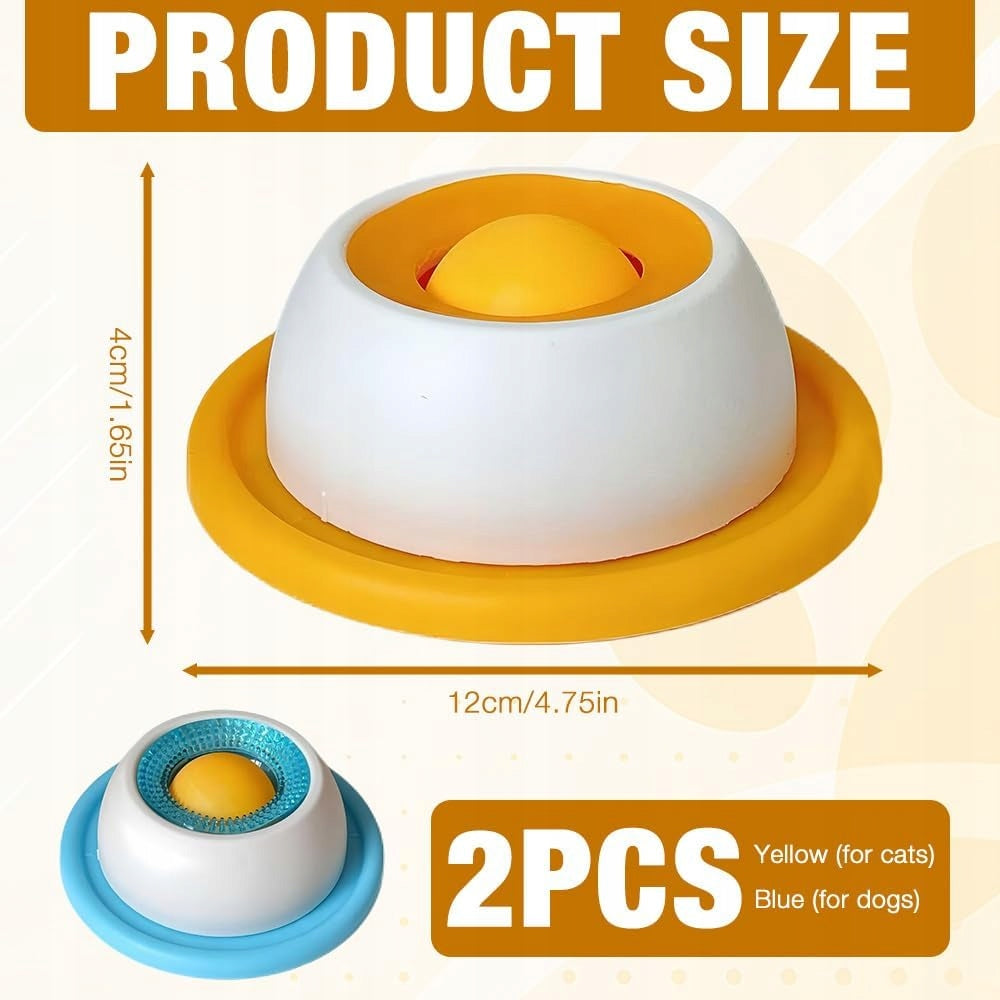 CAT DOG LICKING BOWL 2 PCS BALL FREE FOOD SUCTION CUP AB Manufacturer code MISKA DO LIZANIA DLA PSA KOTA 2 STREFAZAKUPÓW