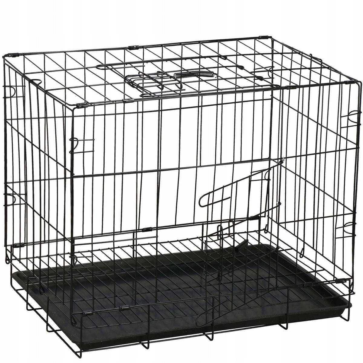 CAT DOG PLAYPEN CAGE STRONG METAL CATWALK FOLDING 50x42x34m Packaging status original