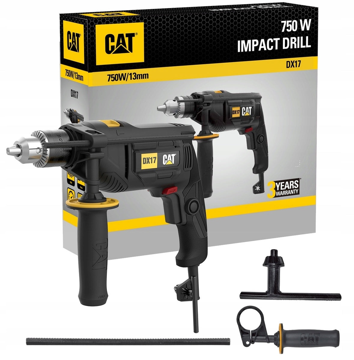 CAT DX17 NETWORK IMPACT DRILL 750W 0-3000rpm SPEED CONTROL