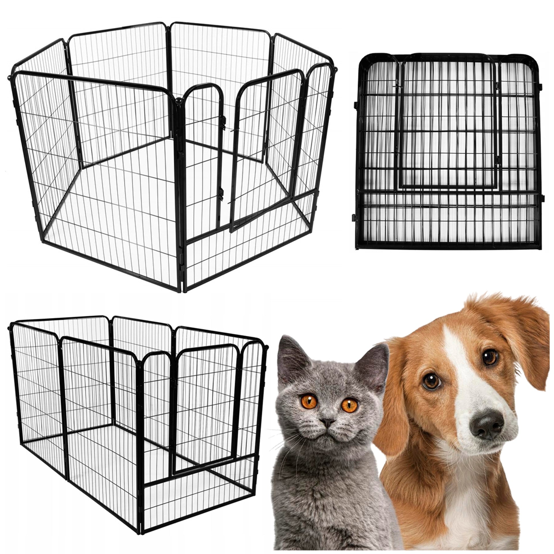 CAT ENCLOSURE FOR DOG CAT PUPPIES RABBIT PLAYPEN CAGE 184x94cm GOAL