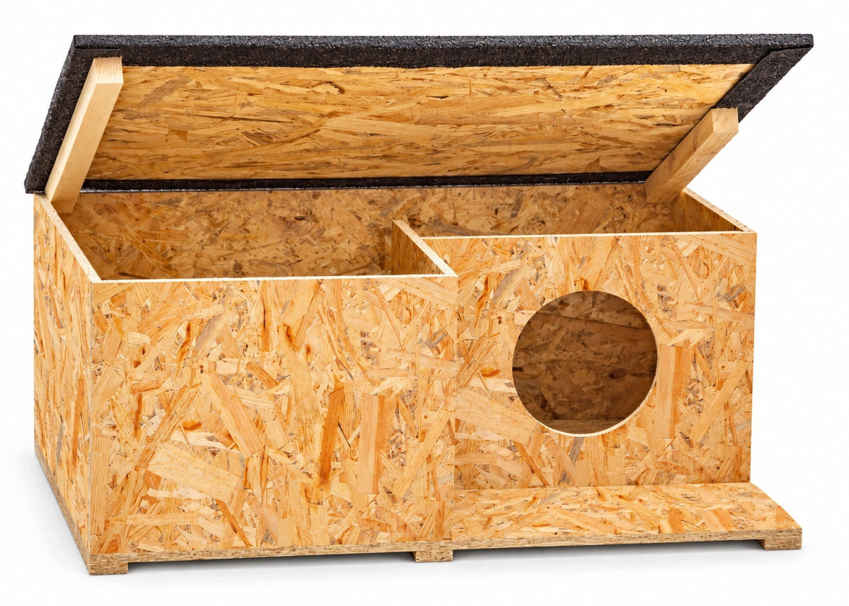 CAT HOUSE BOOTH FULLY FOLDED BED FOR THE WINTER Packaging status original