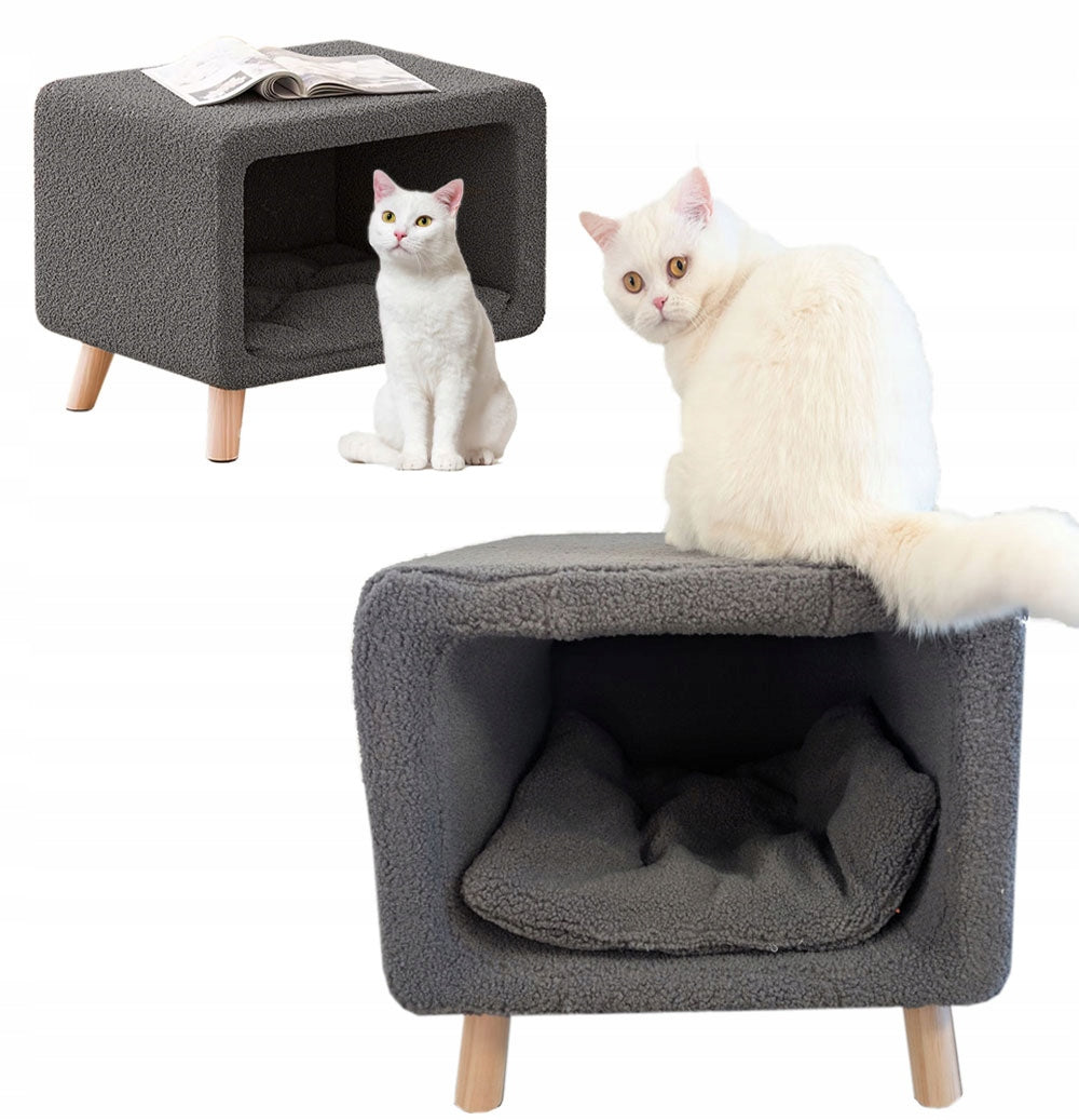 CAT HOUSE CAT DOG COMFORTABLE BED BOOTH SOFT PLUSH BEDDING