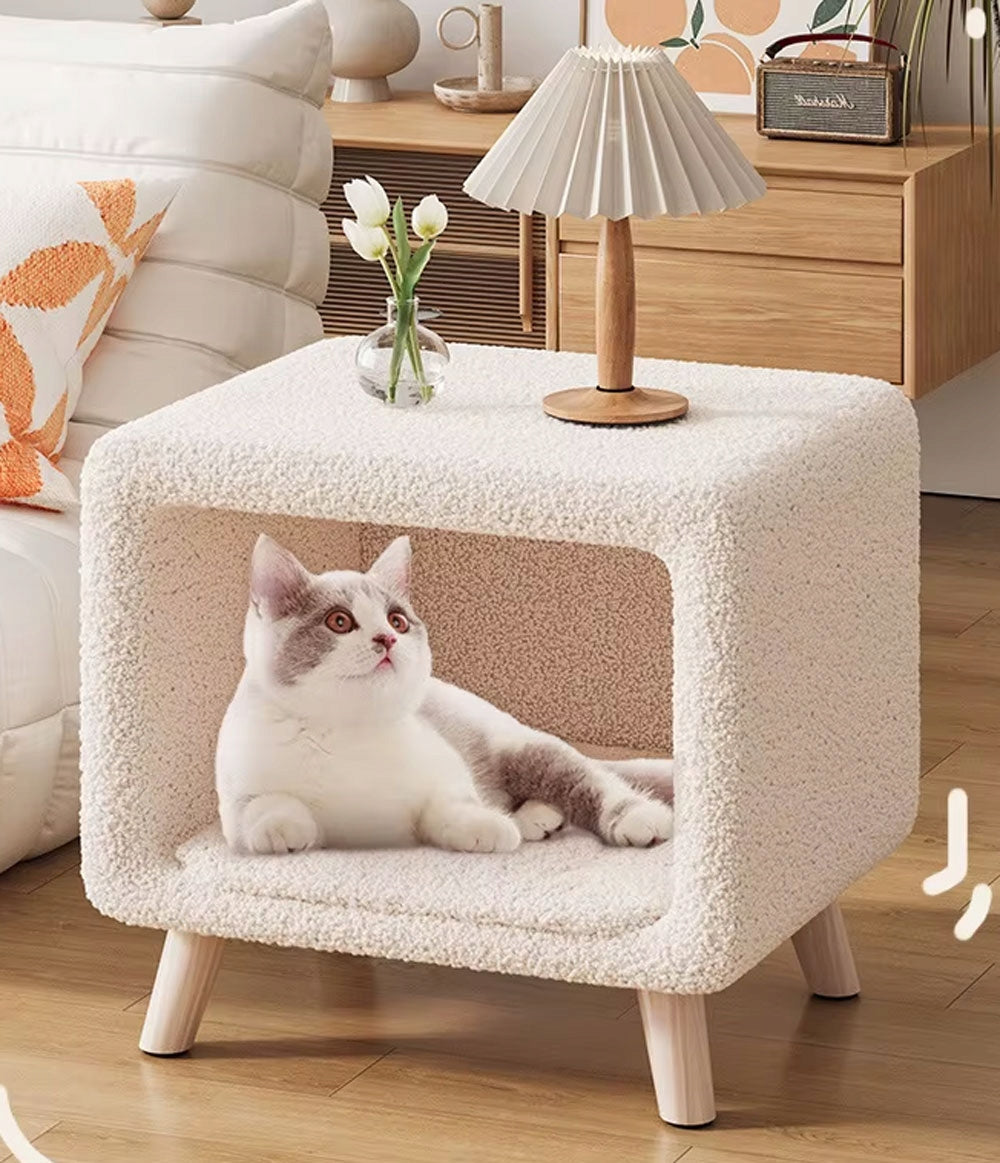 CAT HOUSE COMFORTABLE BED BOOTH SOFT BEDDING Length 40 cm