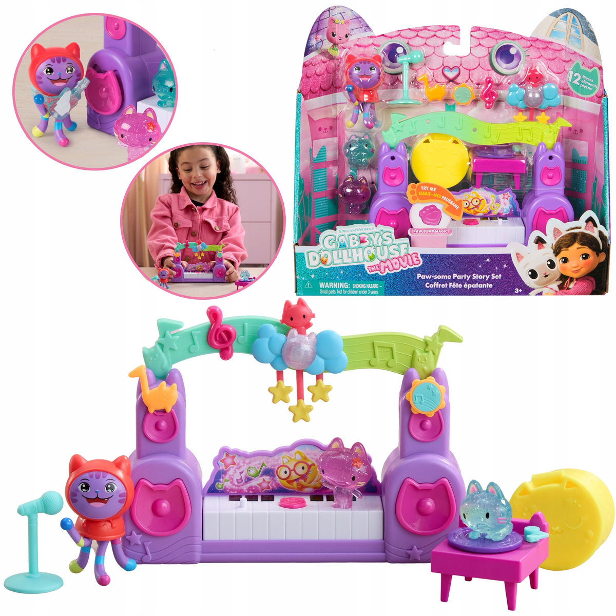 CAT HOUSE GABI FILM SET MUSIC PARTY FIGURINE DJ CATNIP + ACCESSION.