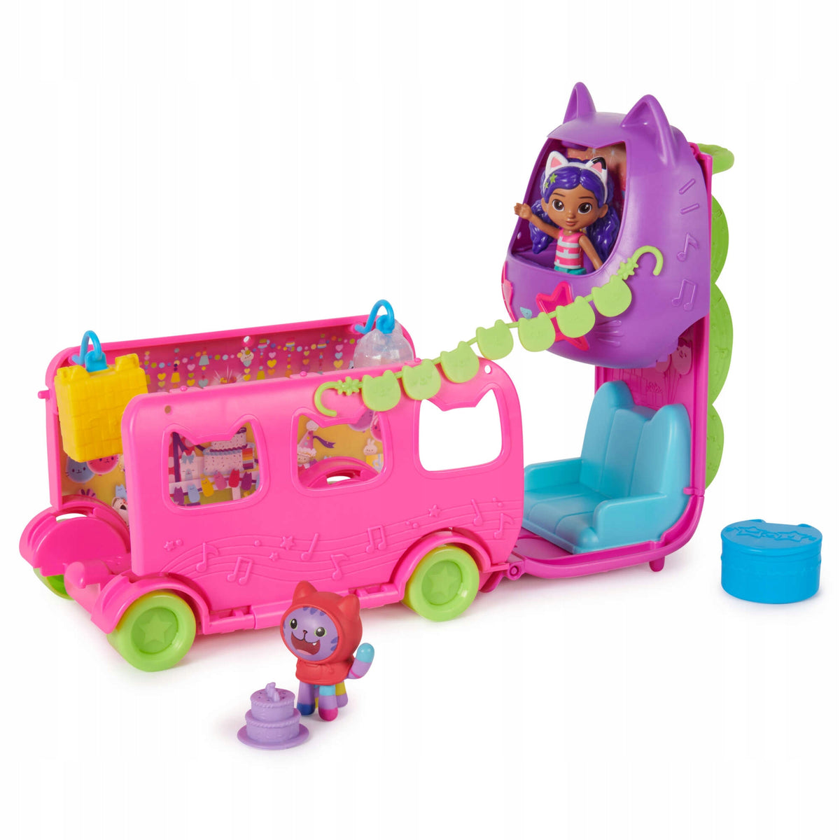 CAT HOUSE GABI PARTY BUS DOLL FIGURINE DJ CATNIP AKC. Packaging status original