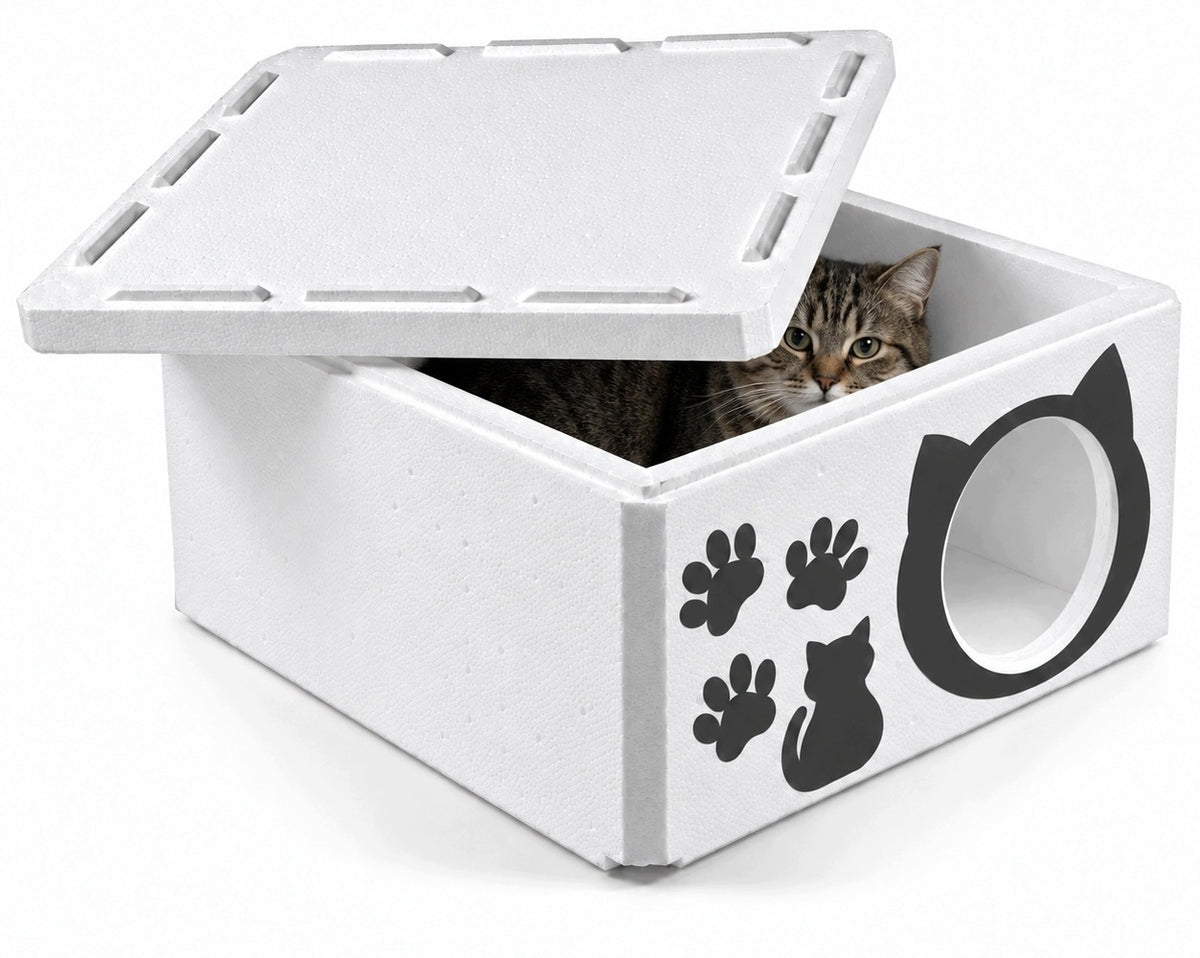 CAT HOUSE WARM BOOTH STYROFOAM BOX BED FOR WINTER Manufacturer code FZ_BUD_STY_KOT_NK