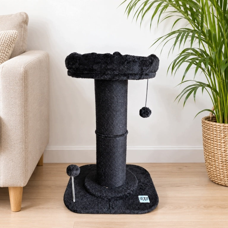 CAT SCRATCHER 60 cm Standing BLACK post THICK Toy SISAL BED Manufacturer code OMC-05