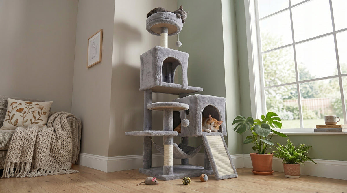 CAT SCRATCHER BED COTTAGE POST TOWER SCRATCHING TOY LARGE HIGH Packaging status original