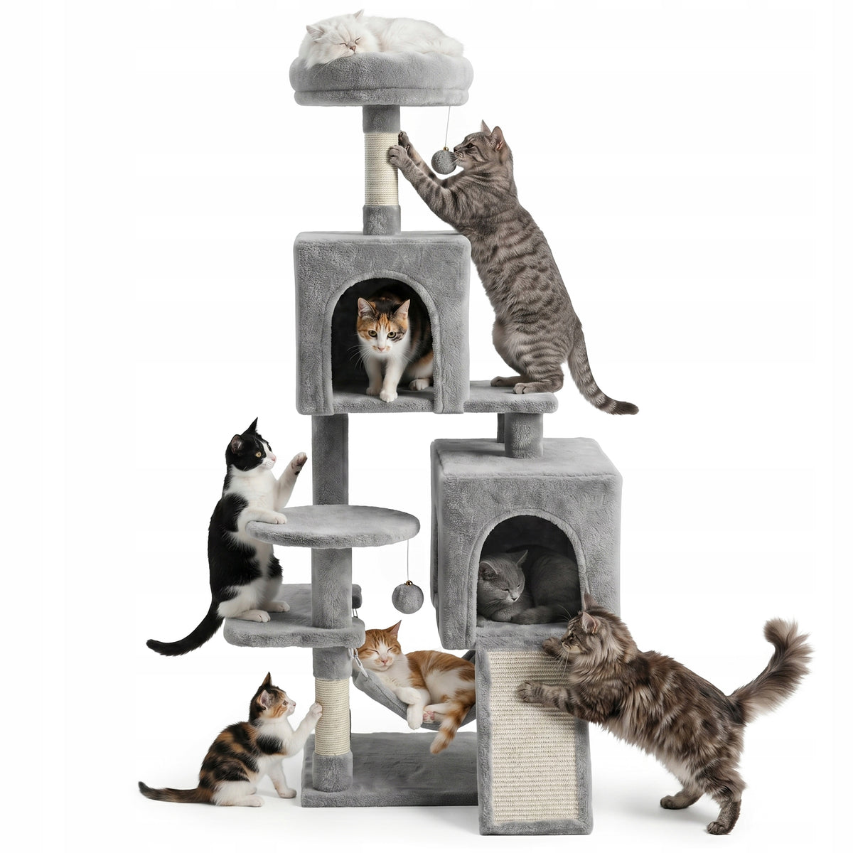 CAT SCRATCHER BED COTTAGE POST TOWER SCRATCHING TOY LARGE HIGH
