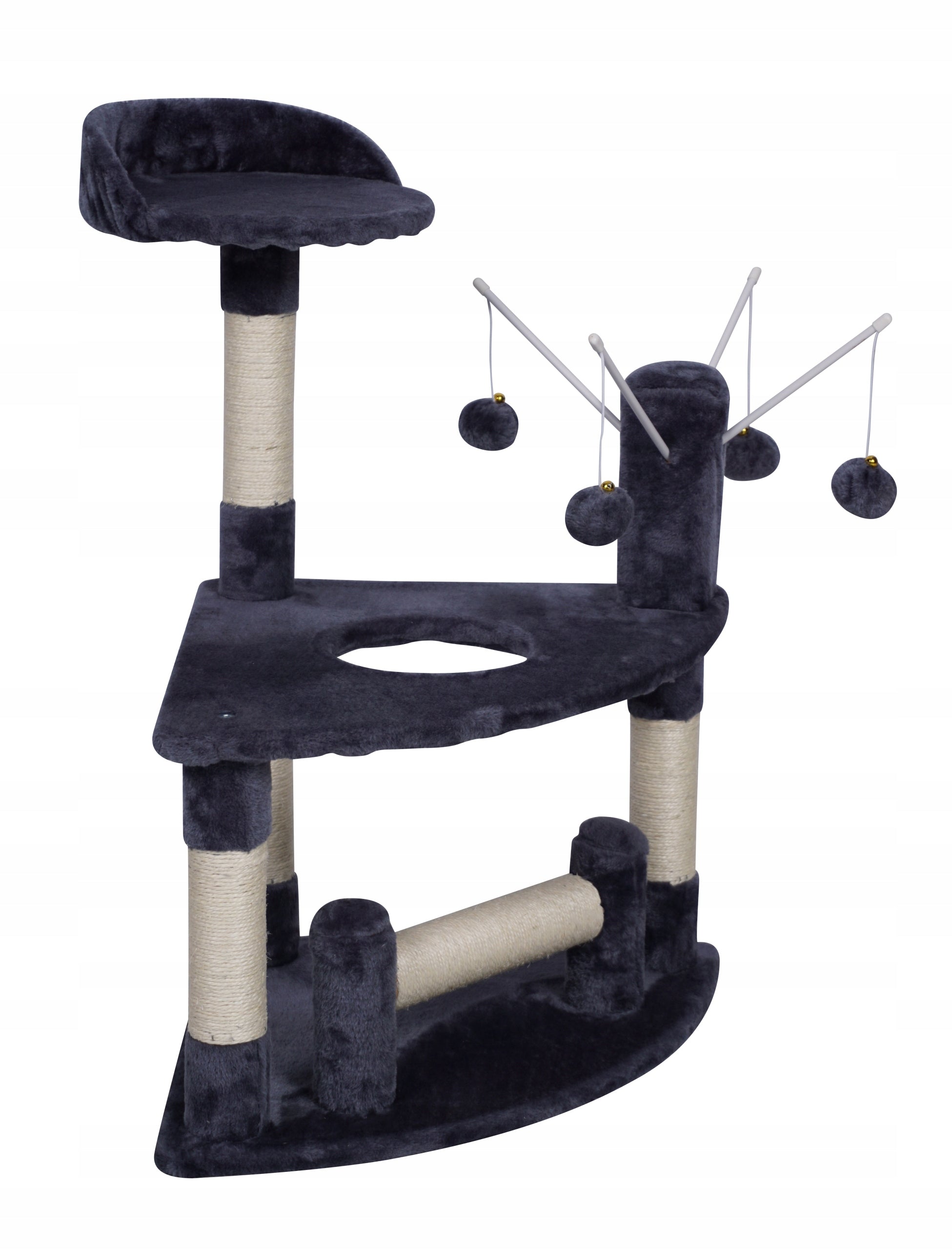 CAT SCRATCHER BED POST TOY Color other